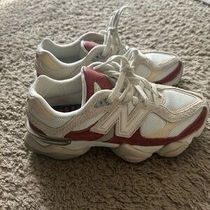 New Balance 9060 Rust and Cream Suede